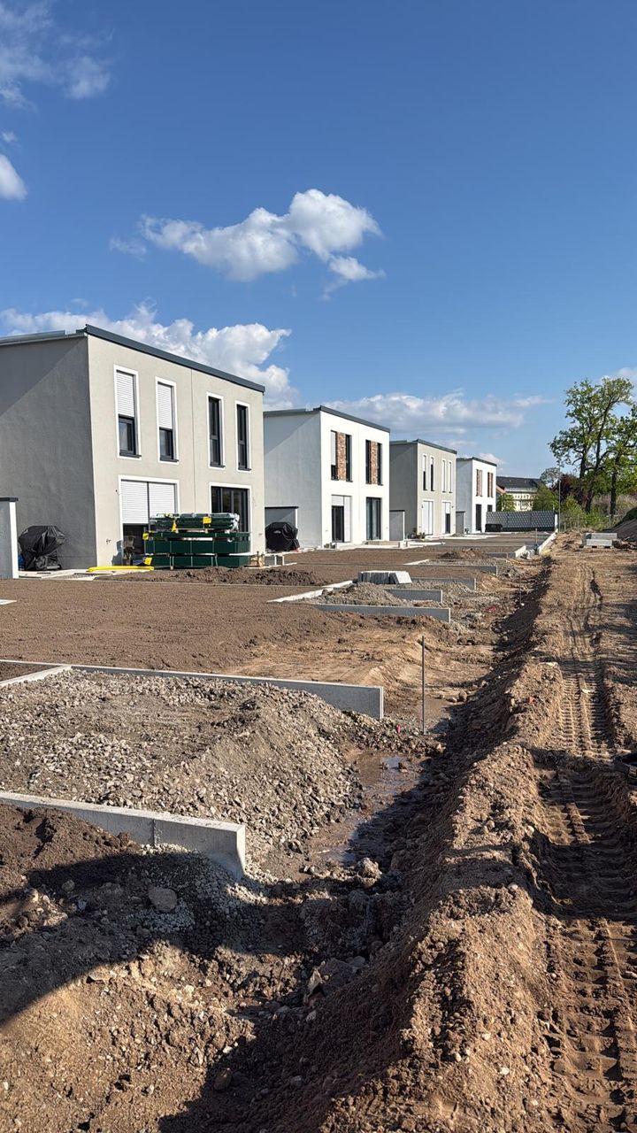 Außenanlagen im Neubau